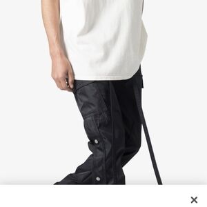 MNML Black Cargo Pants for Men